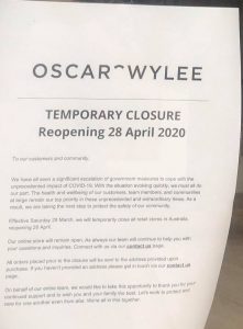 oscar wylee temporary closure covid 19 medical