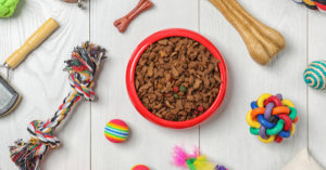 pet food and toys