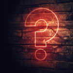 question mark in the dark