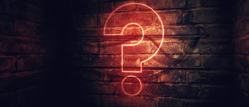 question mark in the dark