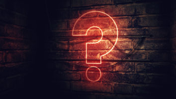 question mark in the dark