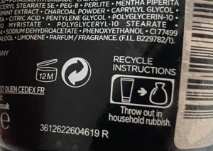 recycle instructions loreal men expert pure carbon