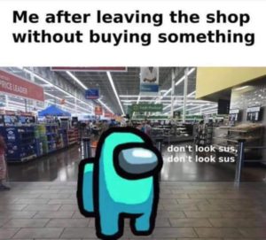 shopping don't look sus