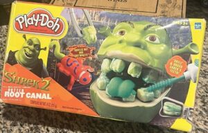 shrek 2 rotten root canal play doh game