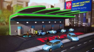 screenshot of simcity x nissan leaf dlc