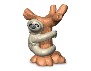 sloth kinder surprise natoons south american toy