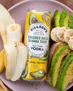 smashed avo banana toast billsons vodka