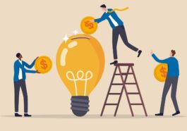 Fundraising idea, funding new innovative project, donation, inve