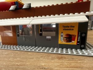 stickers on maccas makers lego playset