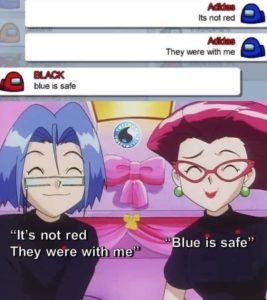 team rocket jessie james among us meme