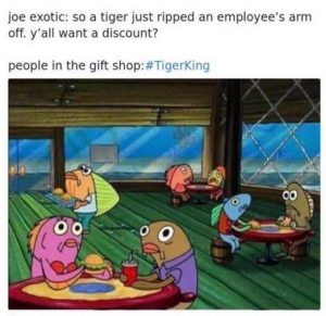 tiger king gift shop discount spongebob meme