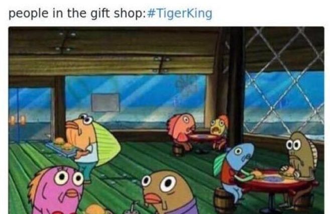 tiger king gift shop discount spongebob meme