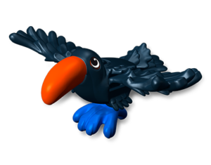 toucan red kinder surprise natoons south american toy