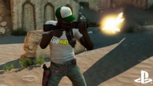 player wearing subway themed clothes in uncharted 3