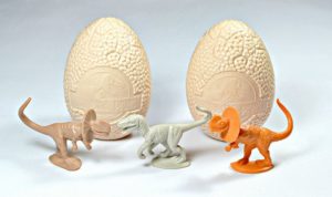 vintage jurassic park egg toys 1993