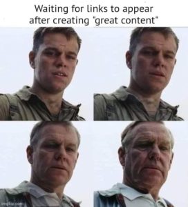 waiting for links to appear seo