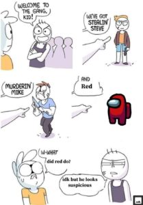 welcome to the gang kid meme among us