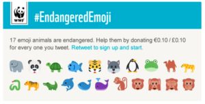 wwf endangered emoji